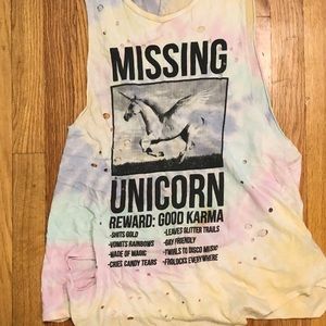Urban Outfitters unicorn tank - M